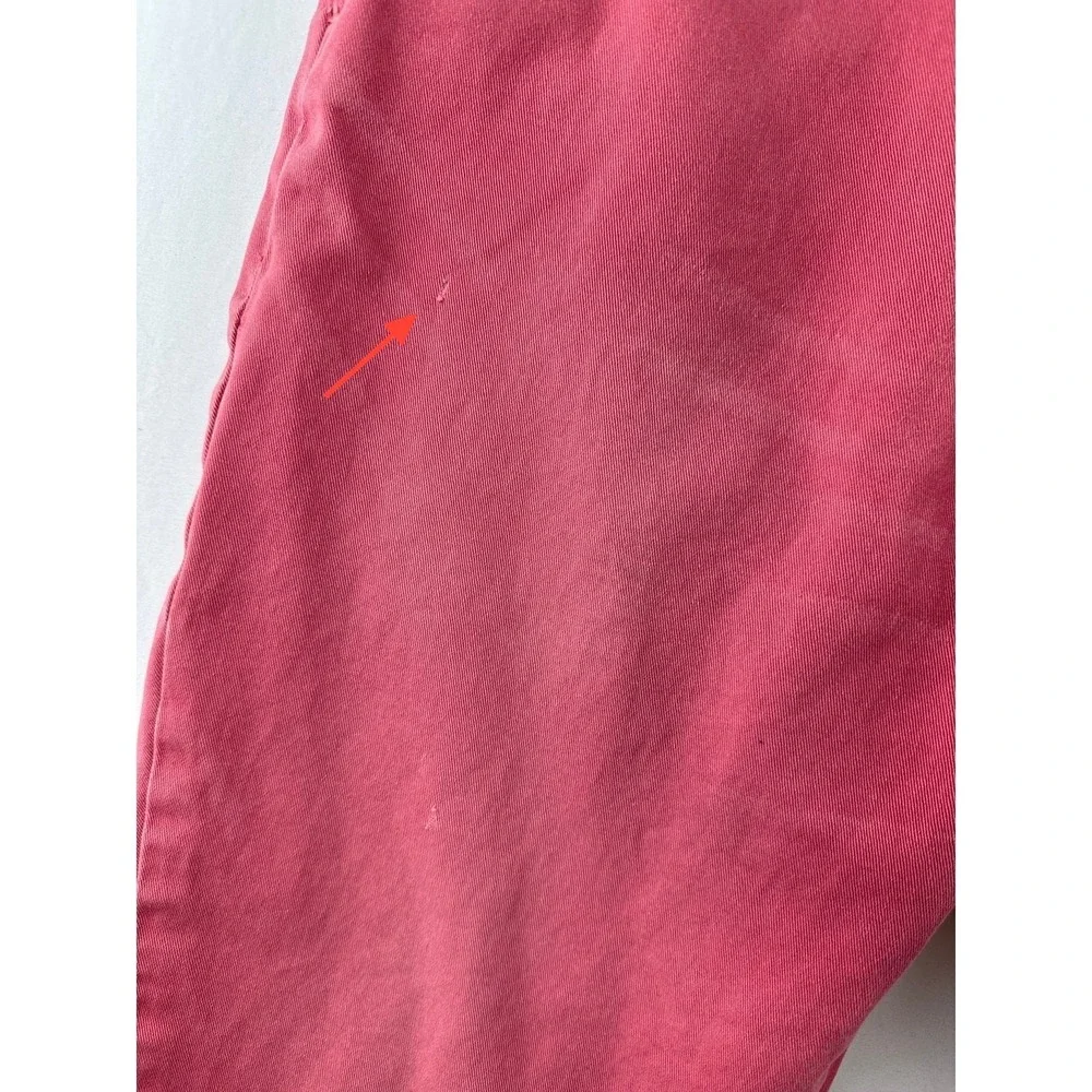 Vtg Polo Ralph Lauren Slim GI Fit Pants 36/32 Red Cotton Chinos Preppy Old Money